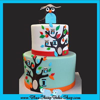 Owl Baby Shower Cake - Cake by Karin Giamella