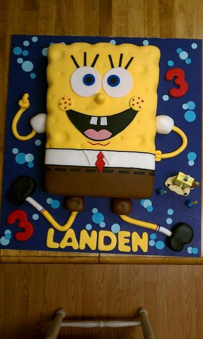 Sponge Bob Birthday Cake - Cake by Peggy