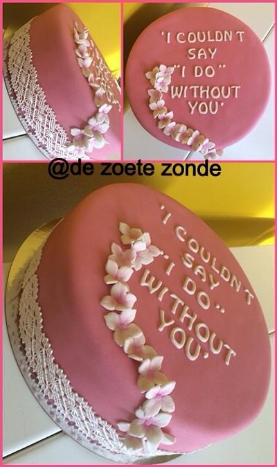 Engagement anouncement cake - Cake by marieke