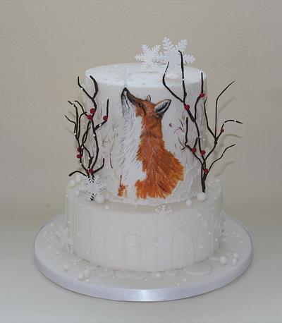 Winter fox - Cake by Erika Cakes
