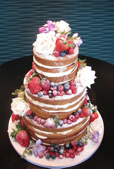 fruity any natural wedding cake - Cake by dazzleliciouscakes