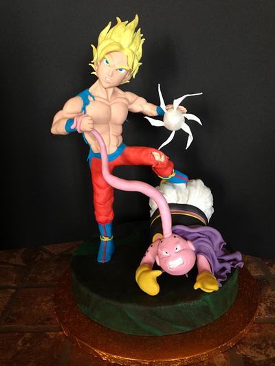 Goku vs Majiin Buu - Cake by Stefania73
