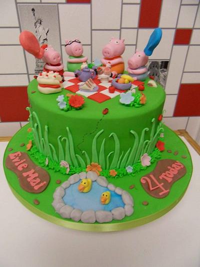 Peppa Pig Picnic - Cake by Lisa Pallister