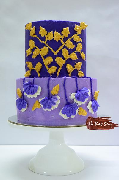 The Purple Wedding- Caker Buddies Collaboration- Buttercream - Cake by Archi Vijay