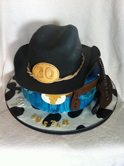 Cowboy birthday cake - Cake by Pams party cakes