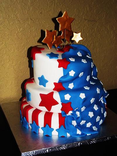 Let there be stars n stripes - Cake by Jaimie Pereira