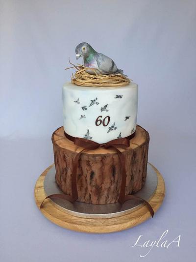 Pigeon cake  - Cake by Layla A