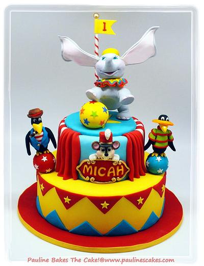 Balancing Dumbo With "Gravity Defying Ears" Is The Star Of The Circus! - Cake by Pauline Soo (Polly) - Pauline Bakes The Cake!