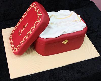 Cartier box cake - Cake by The House of Cakes Dubai
