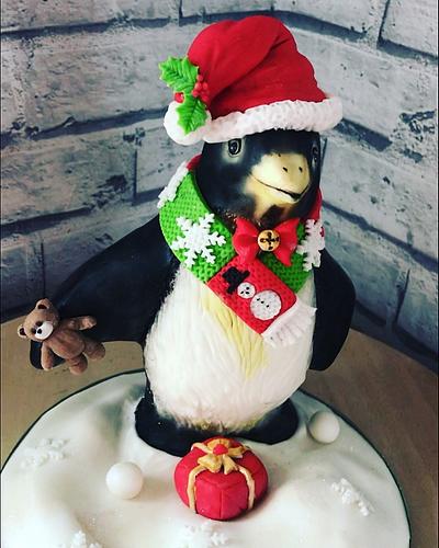 Kippie the Christmas penguin - Cake by Ashlei Samuels