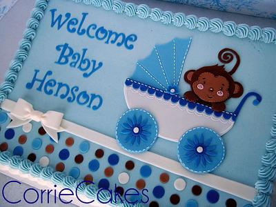buggy-monkey baby shower - Cake by Corrie