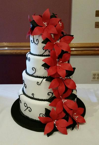 Lily Wedding Cake - Cake by Melissa D.