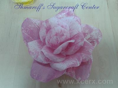 Wafer Paper Rose - Cake Top - Cake by Petya Shmarova