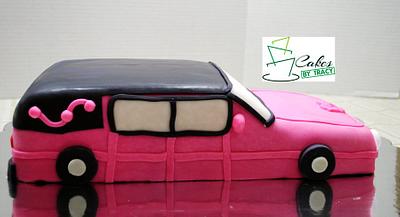 Pink Hearse  - Cake by Tracy