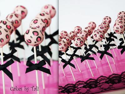 Leopard baby shower cake-pops - Cake by Tali
