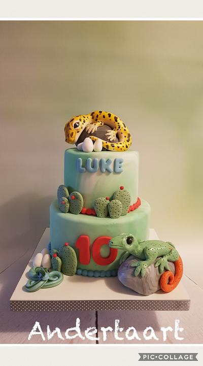 Reptiles cake🦎 - Cake by Anneke van Dam