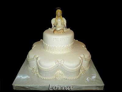 Christening cake - Filipko.. - Cake by Lorna