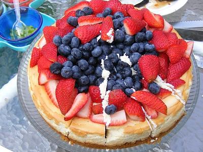 RED WHITE & BLUE Cheesecake - Cake by Save Me A Piece ~ Deb