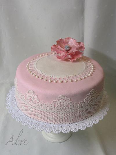 Pink romance - Cake by akve