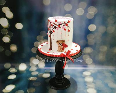 Teddy love - Cake by Urvi Zaveri 