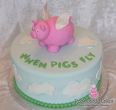 When Pigs Fly - Cake by Rock Candy Cakes