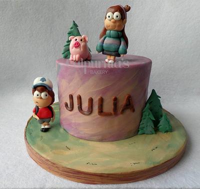 Gravity Falls cake - Cake by Calpurnia's bakery