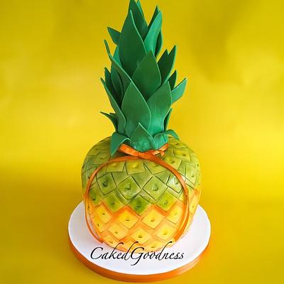 3D pineapple cake - Cake by Caked Goodness