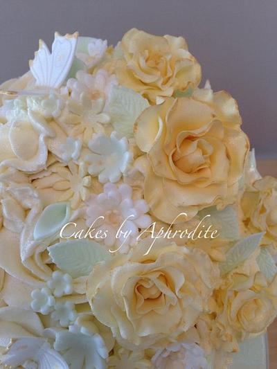 Yellow rose giant cupcake - Cake by Frances 