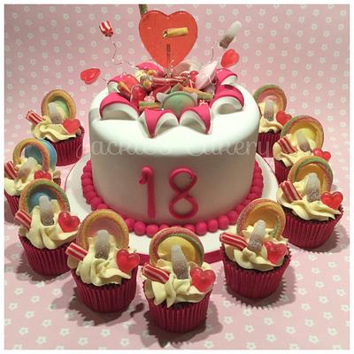 Sweeties for an 18th - Cake by Jackie's Cakery 