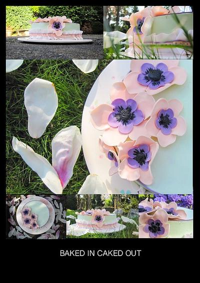 Anemone flowers - Cake by Bakedincakedout