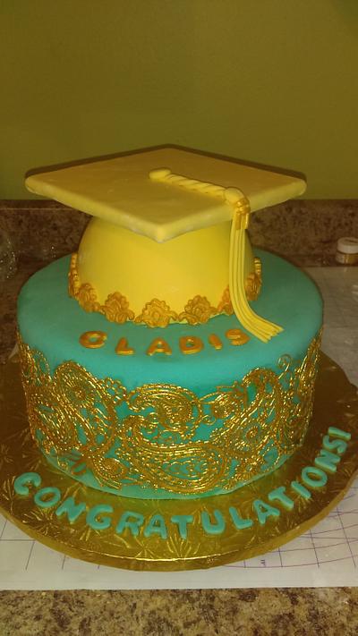 Gladis' Indian Style Grad Cake - Cake by Jazz