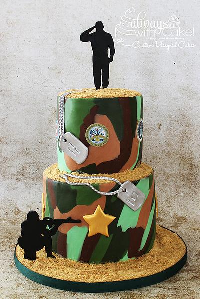Military Birthday Cake - Cake by AlwaysWithCake