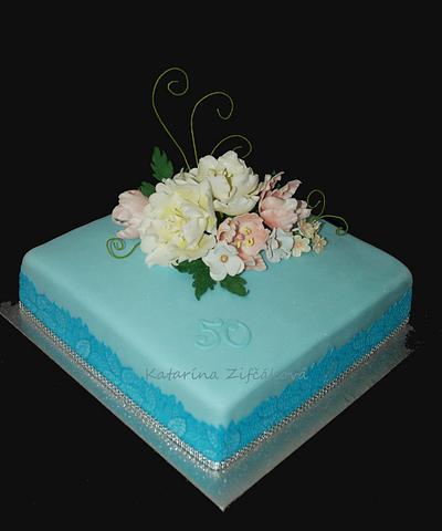 blue cake - Cake by katarina139