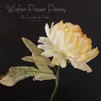 Wafer Paper Peony  - Cake by Griselda de Pedro