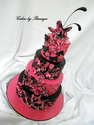 Butterfly Wedding Cake - Cake by Raewyn Read Cake Design