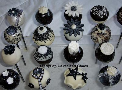 Black and White Birthday - Cake by LindyPop Cakes and Chocs