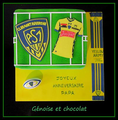 ASM Rugby cake - Cake by Génoise et chocolat