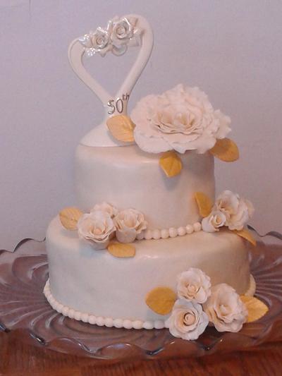 50th Wedding Anniversary - Cake by m1bame