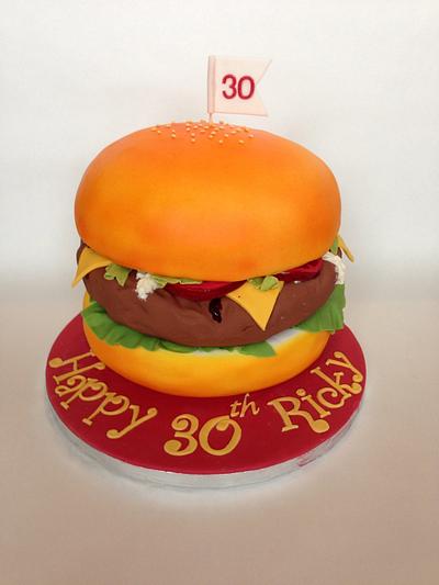 Burger cake - Cake by Gaynor's Cake Creations