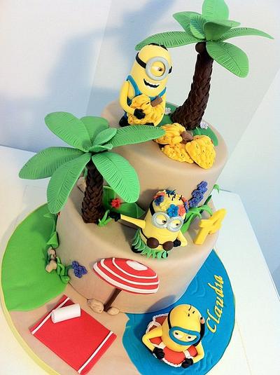 Minion hawaiian cake - Cake by Bella's Bakery