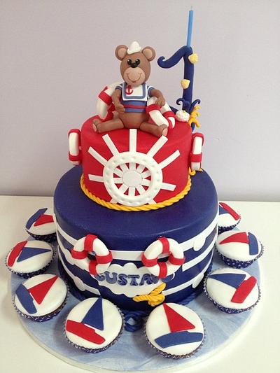Teddy bear sailor by Susana Silva - Cendi's Cake, Pastry & Cake Design - Cake by Susana Silva