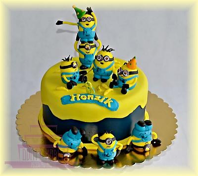 Minion party cake - Cake by Lenka Budinova - Dorty Karez