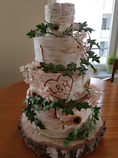 Birch Bark Wedding Cake - Cake by ZuckerPuppe