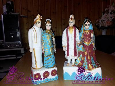  Wedding Cake toppers Indian Style - Cake by Mary Yogeswaran