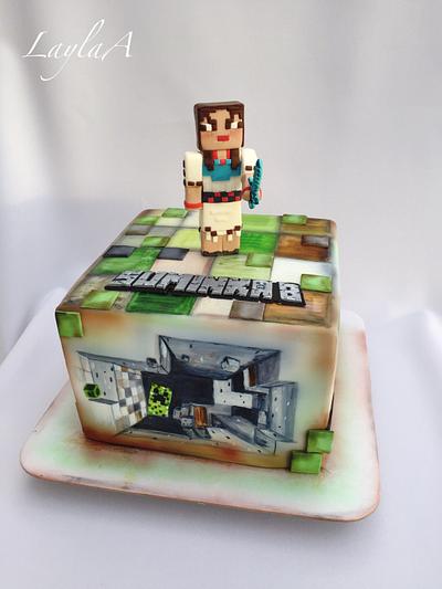 Minecraft for girl - Cake by Layla A