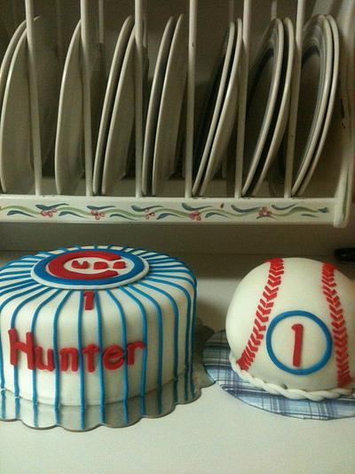 Cubs Baseball Cake  - Cake by Margarida Myers