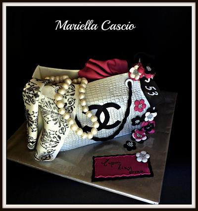 shopping bag chanel cake - Cake by Mariella Cascio