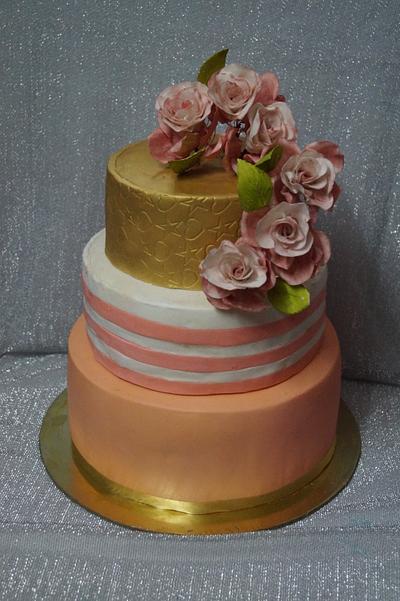 wedding cake - Cake by spongy treats