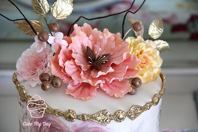 Romanctic shabby chic cake  - Cake by Cake My Day
