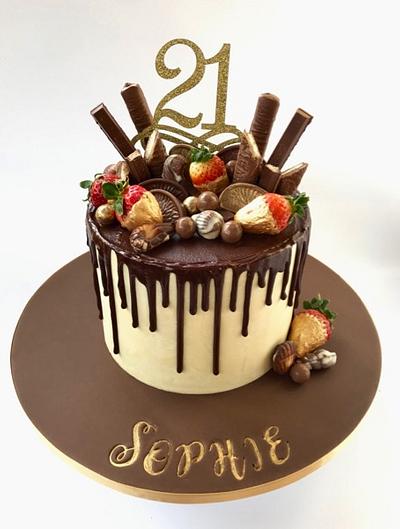 Chocolates and Strawberries - Cake by Canoodle Cake Company